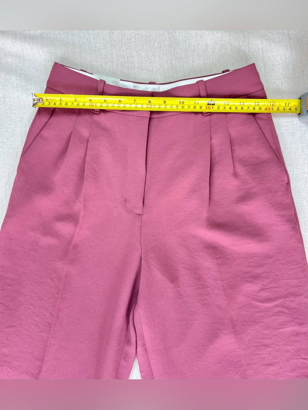 New Aritzia Effortless High-Waist Wide-Leg Pants in Rose Pink - Size 8 - Picture 3 of 8